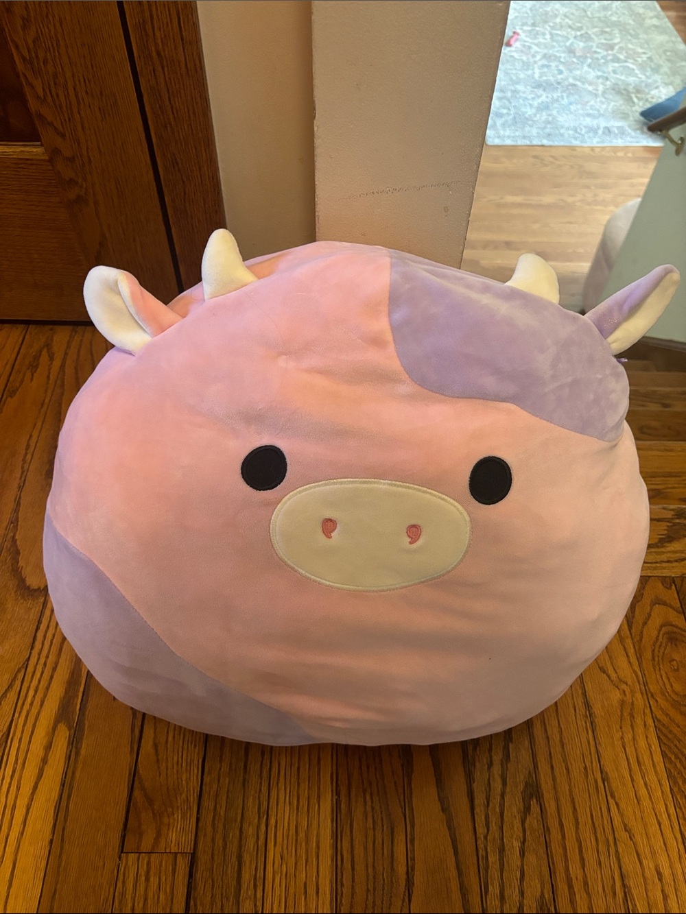 Pink and Purple Cow Squishmallow